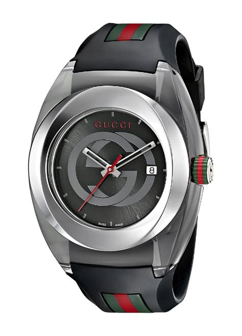 gucci sync xxl mens stainless steel watch with rubber strap|gucci unisex watch sync xxl.